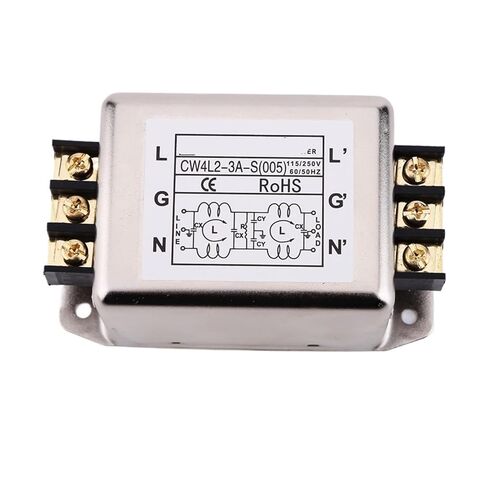 CW4L2-3A/6A/10A/20A/30A-S(005) مرشح طاقة محطة طرفية مزدوجة المرحلة 220 فولت تيار متردد مضاد للتدخل (CW4L2-3A-S 005) in Saudi Arabia