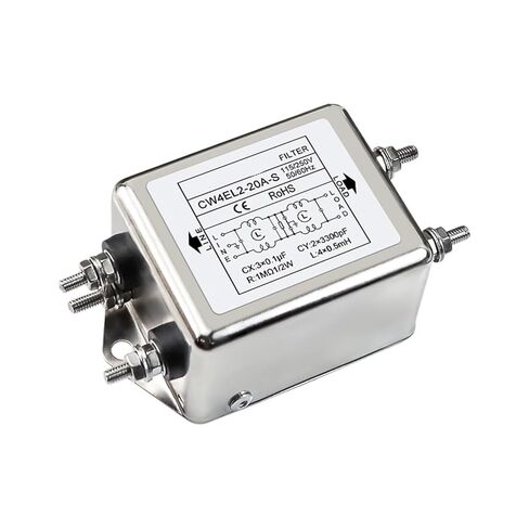 CW4EL2-10A/20A/30A/40A-S مرشح طاقة مزدوج المرحلة تيار متردد 220 فولت توافقي تردد مضاد للتداخل(CW4EL2-10A -S مسمار مزدوج المرحلة) in Saudi Arabia
