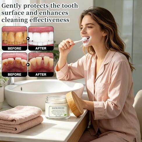 2Pcs Tooth Powder, Remineralizing Tooth Powder, Supports Enamel Strength & Oral in Saudi Arabia