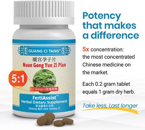 3 Bottles of Nuan Gong Yun Zi Pian FertiAssist Plus Fertility Blend for Women Family Planning- 200 Pills in each Bottle in Saudi Arabia