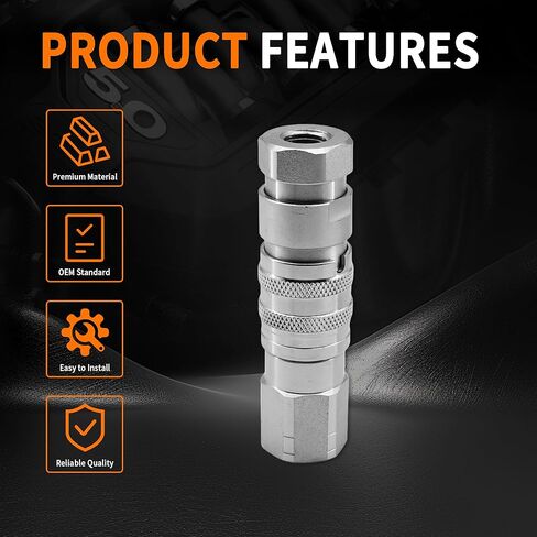 1/4" NPT X 1/4" Body Flat Face Hydraulic Quick Connect Coupler Set, ISO 16028 Standard in Saudi Arabia