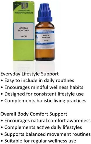 Arnica Montana 30 CH Homeopathic Liquid Drops 30ml – Injury & Bruise Comfort, Joint and Muscle Support, Hair Fall Care, Mouth Ulcer & Oral Comfort, Natural Holistic Remedy in Saudi Arabia