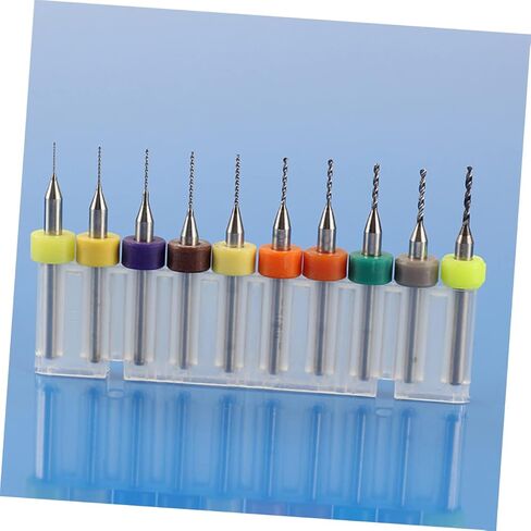 STOBOK 10pcs PCB Tungsten Carbide Drill Bits Micro Engraving Drill Bits for CNC High Strength Sharpness in Saudi Arabia