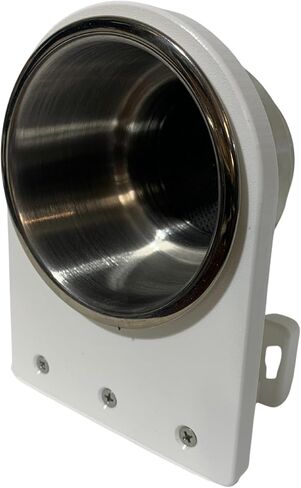 Pontoon Rail Cup Holder - (1-1/8") or (1-1/4") Square Rail (White) in Saudi Arabia