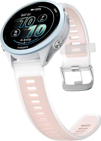 VeveXiao 20mm Jelly Silicone Watch Band Compatible with Garmin Forerunner 570 42mm/Forerunner 165/Vivoactive 6/Vivoactive 5 Band, Silicone Replacement Strap for Venu Sq 2/Approach S50/S44 Strap in Saudi Arabia