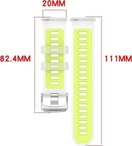 VeveXiao 20mm Jelly Silicone Watch Band Compatible with Garmin Forerunner 570 42mm/Forerunner 165/Vivoactive 6/Vivoactive 5 Band, Silicone Replacement Strap for Venu Sq 2/Approach S50/S44 Strap in Saudi Arabia