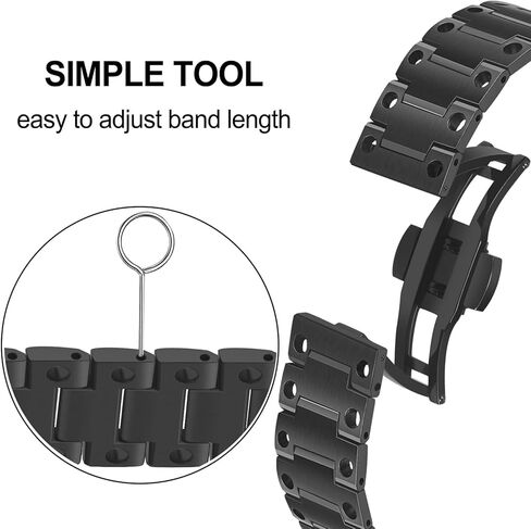 سوار Dhwazz للرجال لساعة Fenix ​​8 51 ملم / 7X / 6X Pro / 5X Plus الذكية، حزام تيتانيوم 26 ملم سريع التركيب لـ Garmin Instinct 3 Solar 50 ملم / Epix Pro 51 ملم in Kuwait