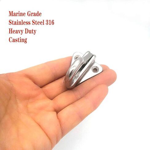 JY-Marine Spring Fender Snap Hook من الفولاذ المقاوم للصدأ 316 Marine Grade Fending Hook قارب السفينة الأجهزة 40 مم طول، حزمة من 2 in Kuwait