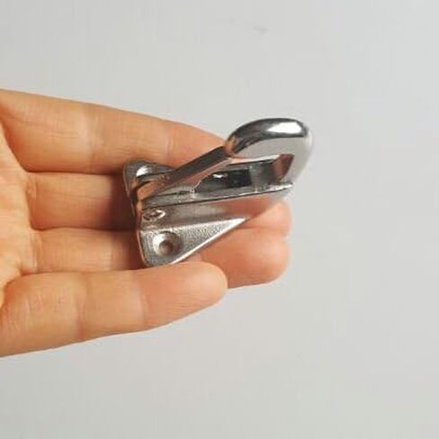 JY-Marine Spring Fender Snap Hook من الفولاذ المقاوم للصدأ 316 Marine Grade Fending Hook قارب السفينة الأجهزة 40 مم طول، حزمة من 2 in Kuwait