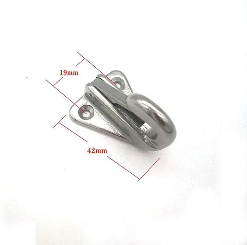 JY-Marine Spring Fender Snap Hook من الفولاذ المقاوم للصدأ 316 Marine Grade Fending Hook قارب السفينة الأجهزة 40 مم طول، حزمة من 2 in Kuwait