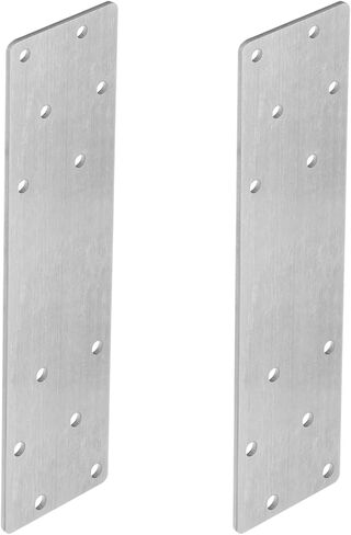 heneng 2 Pack Heavy Duty Flat Mending Plates, 12" x 3", Marine-Grade 316 Stainless Steel,Decking Boat Straight Tie Plate, 1/8" Thick in Saudi Arabia