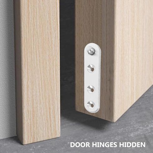 GANAZONO 10pcs 360 Degree Rotatable Stainless Steel Pivot Door Hinges Concealing Shaft Hinges Medium Size for Cabinet and Industrial Use in Saudi Arabia