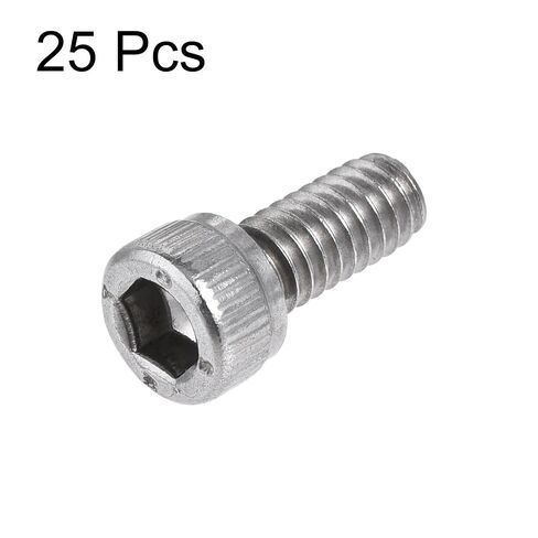 #8-32x3/8 Hex Socket Head Cap Screw Bolts 304 Stainless Steel Polished 25pcs in Saudi Arabia