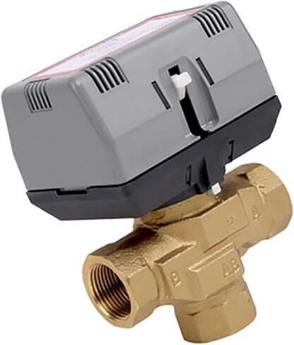 1/2'' 3/4'' 1'' Three-way Brass Motorized Shut-off Valve AC220V With VC6013 Fan Coil Electric Globe(0.75 Inch) in Saudi Arabia