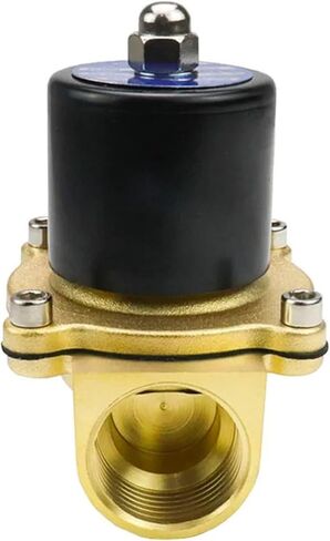 Normally Closed Solenoid Valve 24V 12V 220V 110V Brass Water/Gas Solenoids Valves 1Pcs(240VAC_VITON-SEAL) in Saudi Arabia