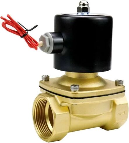 Normally Closed Solenoid Valve 24V 12V 220V 110V Brass Water/Gas Solenoids Valves 1Pcs(240VAC_VITON-SEAL) in Saudi Arabia