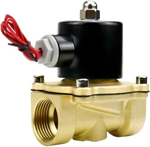 Normally Closed Solenoid Valve 24V 12V 220V 110V Brass Water/Gas Solenoids Valves 1Pcs(240VAC_VITON-SEAL) in Saudi Arabia