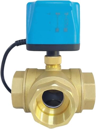 1 Pcs 1/2" 3/4" 1" 2" Brass Ball Valve Two Lines Three Normally Open AC220V Switch Valve Water Valve(1,12VDC_Normal Open) in Saudi Arabia