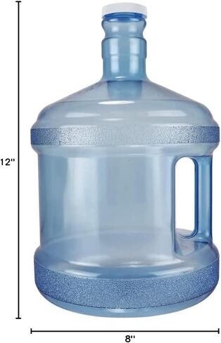 2 Gallon BPA FREE Short Stubby Water Bottle With Handle, Cap Drinking Water In USA in Saudi Arabia