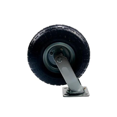 1 piece Heavy Duty Caster 10 inch Inflatable Rubber Wheel Hotel Luggage Wheel Stainless Steel Trolley Caster Swivel Wheel(10-inch-A-Active) in Saudi Arabia