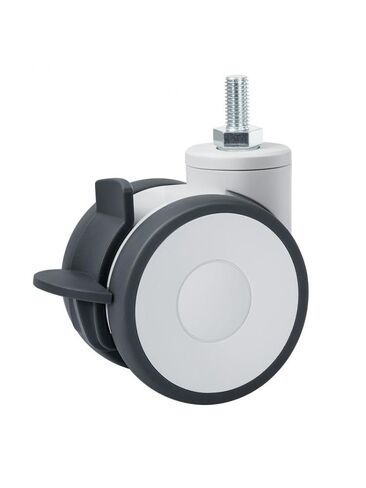 4-Pack Universal Wheel 4-inch Silent Universal Wheel M12 Screw Trolley with Brake(M12 X 25 Brake) in Saudi Arabia