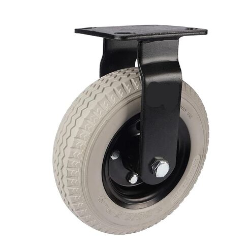 1 piece Heavy Duty Caster 8 inch Foam Wheel Polyurethane Hand Truck Solid Industrial(Electrophoresis-Dire) in Saudi Arabia