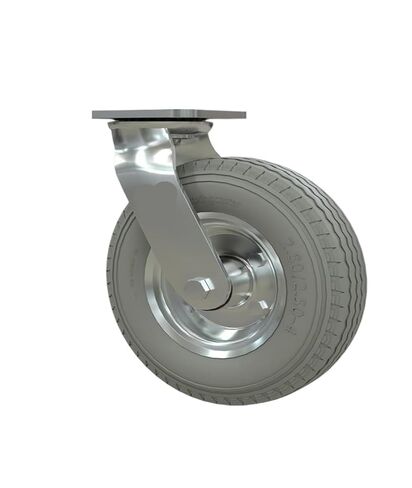 1 piece Heavy Duty Caster 8 inch Foam Wheel Polyurethane Hand Truck Solid Industrial(Electrophoresis-Dire) in Saudi Arabia