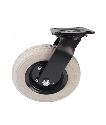 1 piece Heavy Duty Caster 8 inch Foam Wheel Polyurethane Hand Truck Solid Industrial(Electrophoresis-Dire) in Saudi Arabia