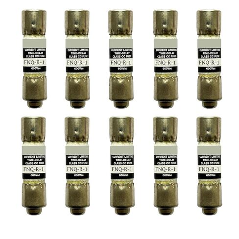 10-Pack New FNQ-R-1 FNQ-R-1A FNQ-R 1A 600Vac Time Delay Fuse，FNQ-R-1A Class CC Current Limiting Fuse in Kuwait