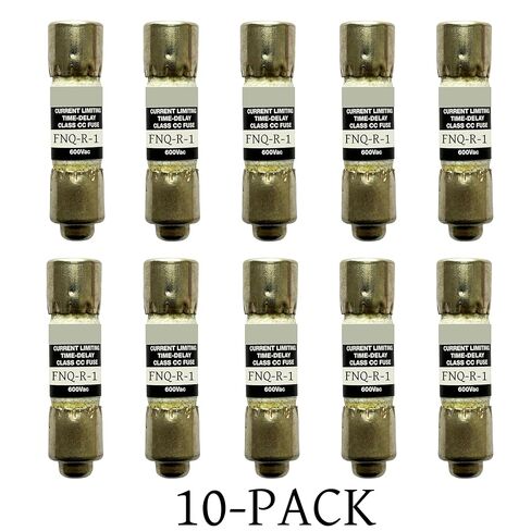 10-Pack New FNQ-R-1 FNQ-R-1A FNQ-R 1A 600Vac Time Delay Fuse，FNQ-R-1A Class CC Current Limiting Fuse in Kuwait