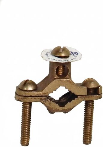 90631 Ground Pipe Clamp, For Rebar and Direct Burial, 1/2-1" Water Pipe Range, 2-10 Wire Range, 1/4-20 Screw Thread, 5-Pack in Saudi Arabia