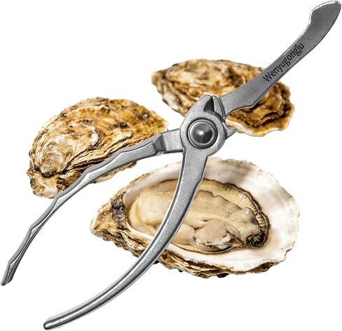 Oyster Shucking Knife Stainless Steel Oyster Opener Oyster Cutter Seafood Opener for Kitchen Seafood Tool Seafood Opener Kit Tools Gift in Saudi Arabia