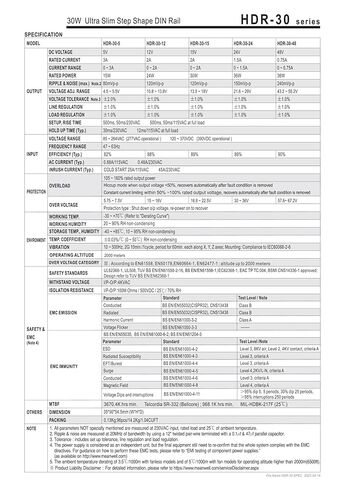 HDR-30 HDR-30-5 HDR-30-12 HDR-30-15 HDR-30-24 HDR-30-48 Ultra Slim Step Shape DIN Rail(HDR-30-12) in Saudi Arabia