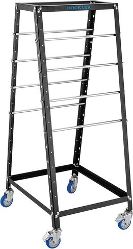 Pack Rack Plus Tool Storage Organizer on Wheels - Durable A-Frame Tool Caddy with Wheels - Versatile & Ready to Assemble Rolling Tool Cart - Mobile Rack w/Slotted Trays, Pegboard Panels, & More in Saudi Arabia