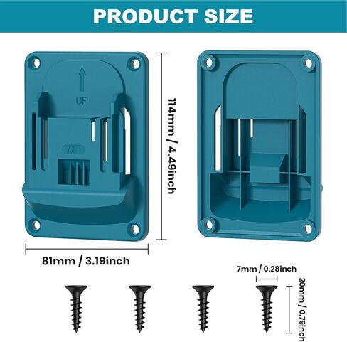 Power Tool Holder - Heavy-Duty Drill Bit Organizer | Utility Storage Stand, Workshop Storage For Garage Construction Site Woodworking Shop in Saudi Arabia