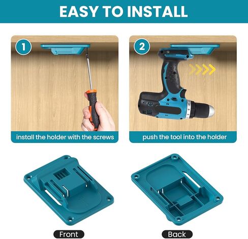 Power Tool Holder - Heavy-Duty Drill Bit Organizer | Utility Storage Stand, Workshop Storage For Garage Construction Site Woodworking Shop in Saudi Arabia