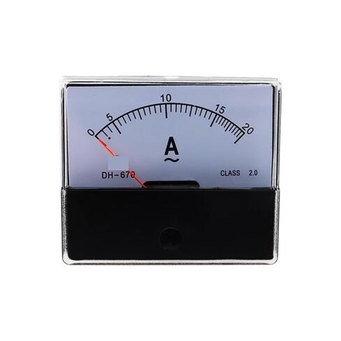 DH670 Analog Amp Panel Meter Current Ammeter Mechanical Pointer 1-1000A AC Ampere DH-670 1Pcs(20A) in Saudi Arabia