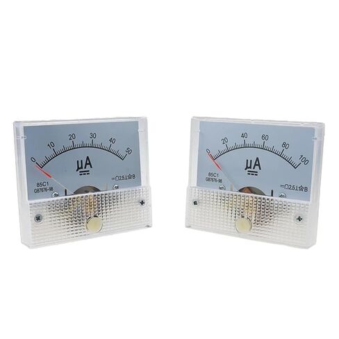 85C1 Ammeter Dc Analog Current Meter Panel Mechanical Pointer Type 50UA 100UA 200UA 300UA 400UA 450UA 1Pcs(500UA) in Saudi Arabia