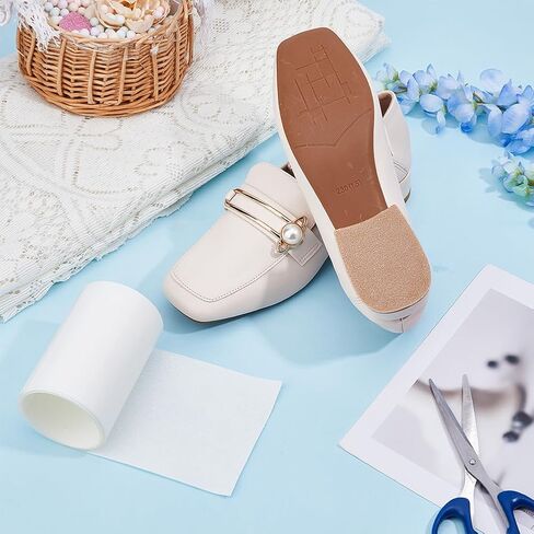 1 Roll Self Adhesive Sole Protector Clear Sole Guard Protectors 3.94x39.37 Inch Silicone Rubber Non-Slip Sole Stickers emovable Shoe Bottoms Slip for High Heel Sneakers Leather Shoes in Saudi Arabia