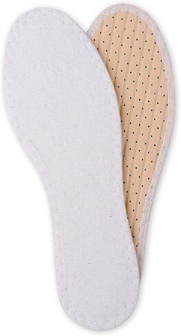Tacco Summer, Shoe Insoles Inserts Perfect for Barefoot Shoes, Fluffy Terry Cloth and Charcoal Odor Control, Hand-Washable, Men Women (38 EUR/US L7) in Saudi Arabia