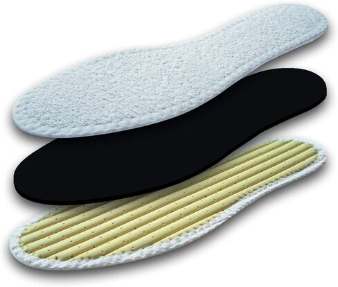 Tacco Summer, Shoe Insoles Inserts Perfect for Barefoot Shoes, Fluffy Terry Cloth and Charcoal Odor Control, Hand-Washable, Men Women (38 EUR/US L7) in Saudi Arabia