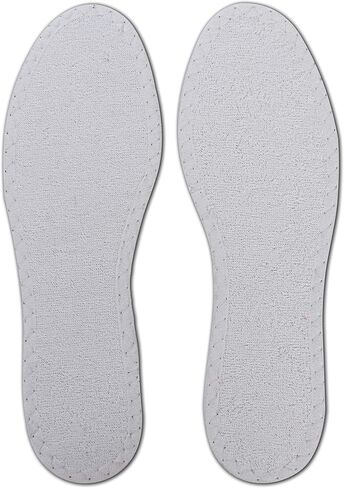 Tacco Summer, Shoe Insoles Inserts Perfect for Barefoot Shoes, Fluffy Terry Cloth and Charcoal Odor Control, Hand-Washable, Men Women (38 EUR/US L7) in Saudi Arabia
