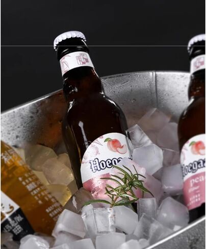 3 Gallon Galvanized Tub Beverage Tubs, Metal Ice Buckets for Cocktail Bar Wine Beer Drink Buckets with Handles Large Tub Ice Bucket for Parties (Silvery) in Saudi Arabia