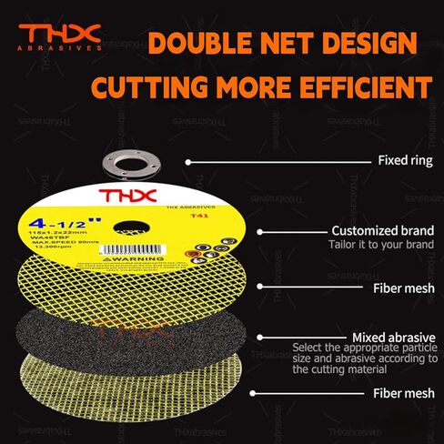 4 1/2 Inch Cut Off Wheel，4-1/2" x .045" x 7/8" Long-Lasting Thin Cutting Wheel,Metal and Stainless Steel Fast Cutting Disc for Die Grinders-60 Pack in Saudi Arabia