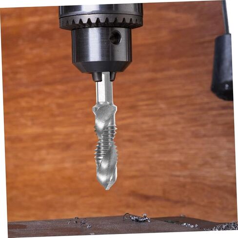 NUOBESTY 1Set Multi Functional Tapered Tap and Drill Bit for Drilling Thread Tapping and Chamfering Lightweight Easy to Use Various Diameters High Efficiency in Saudi Arabia