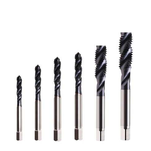 Screw Thread Tap Drill Bits Spiral Flute M2-M16 Coated Machine Tools 5Pcs(M16x1.5) in Saudi Arabia