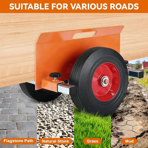 Panel Dolly Drywall Mover, Adjustable Clamp Cart with 10 Inch Rubber Wheels, 1100 LBS Load Capacity, Ideal for Drywall Sheets, Doors, Mattress & Steel Panels, Warehouses in Kuwait