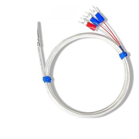 4mm*30mm PT100 Temperature Sensor Stainless Steel Thermocouple 1/2/3/4/5M Cable Sensing 1Pcs(PT100 5M) in Saudi Arabia