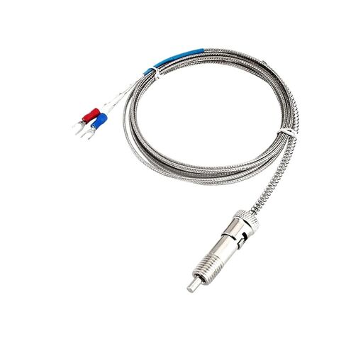 M12 K E Type Buckle Shielded Wire Thermocouple Temperature Sensor 1/2/3/4/5M Removable Thread 1Pcs(M12 Type E 1M) in Saudi Arabia