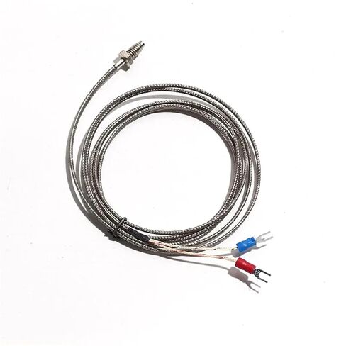 K/E/J Type M8*1.25 Thread Screw Thermocouple Temperature Controller with Metal-Shielded Wire 1Pcs(M8 J 4M) in Saudi Arabia